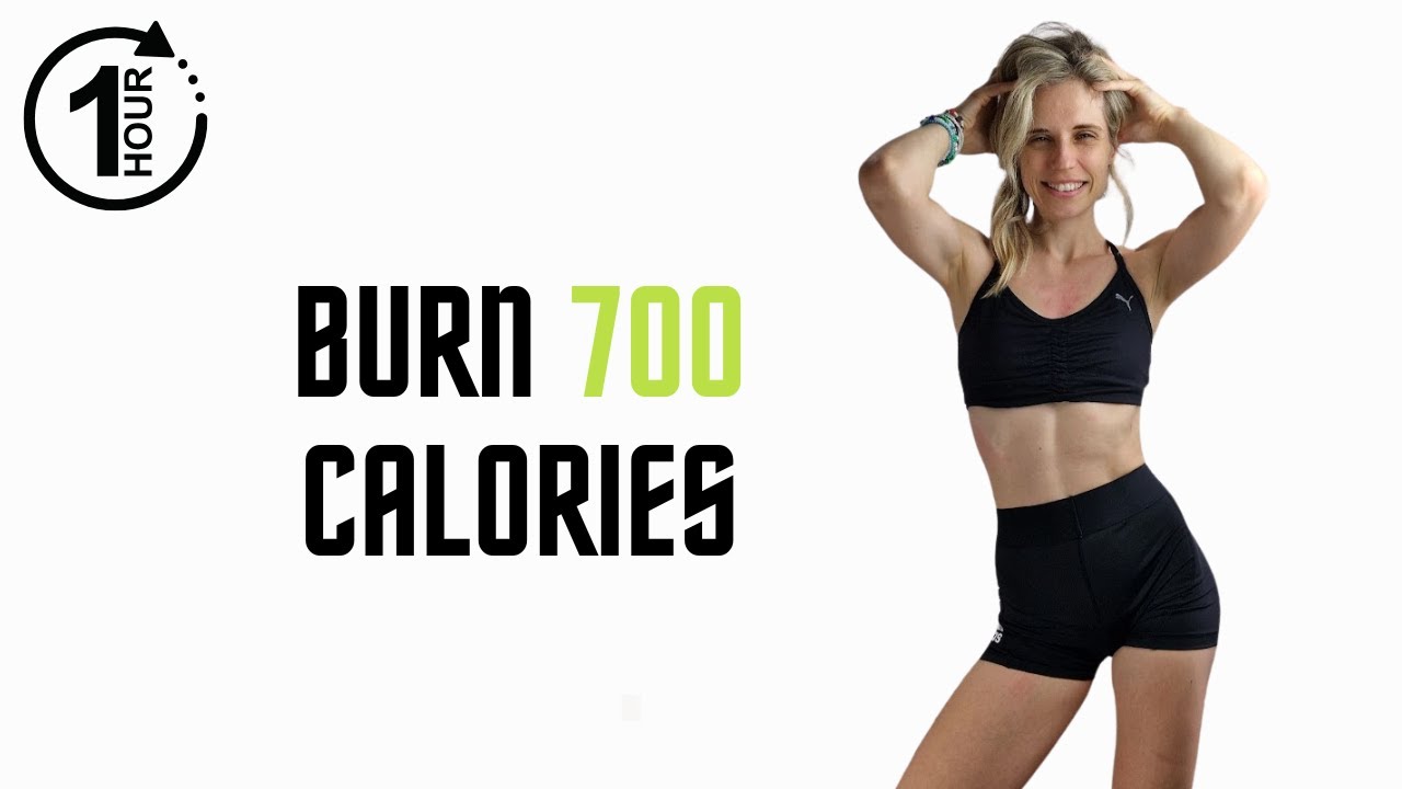 BURN 700 CALORIES AT HOME - 1 HOUR HIIT CARDIO WORKOUT - FAT BURNING