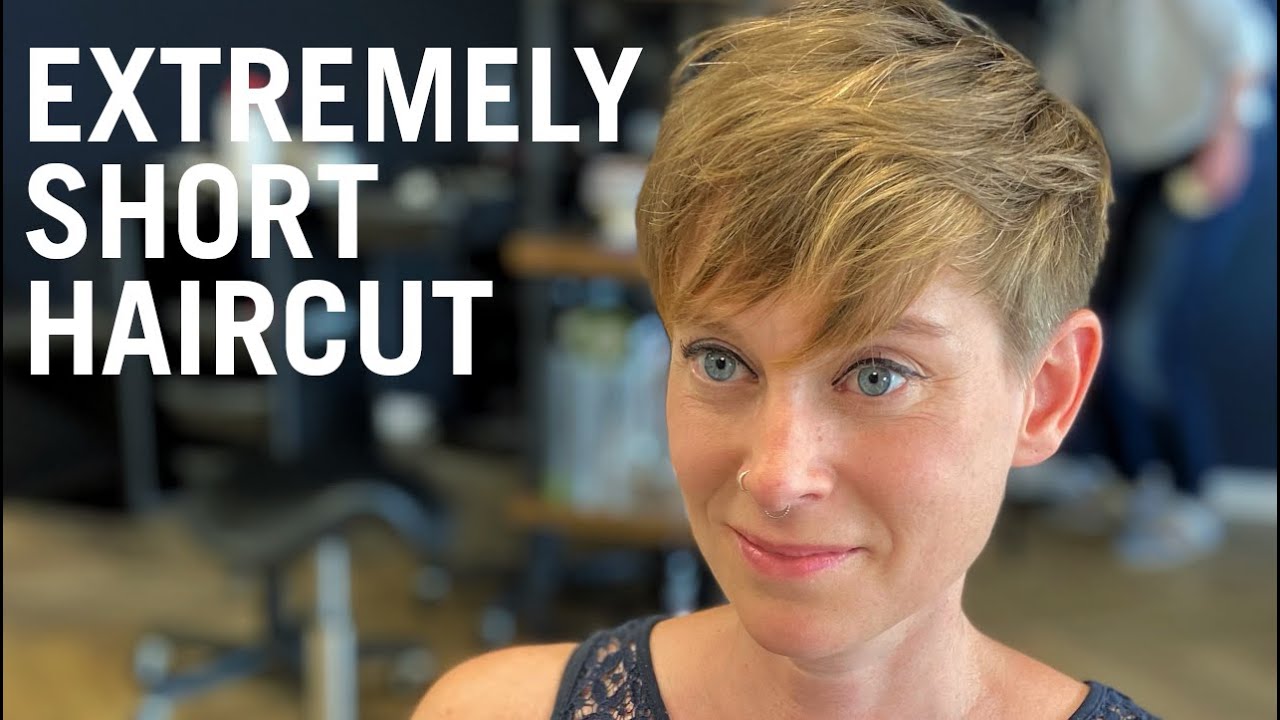 EXTREME SHORT HAIRCUT | fresh pixie at Hairpro's