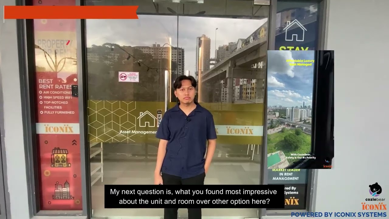 Faiq found his ideal living space at 𝐍𝐄𝐔 𝐒𝐮𝐢𝐭𝐞𝐬 Ampang, managed by ICONIX. 🏢💻