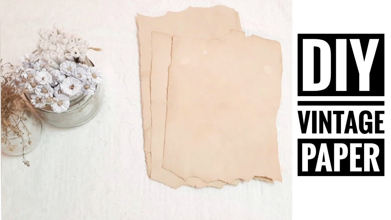 Diy Vintage paper | Tranquil Art |