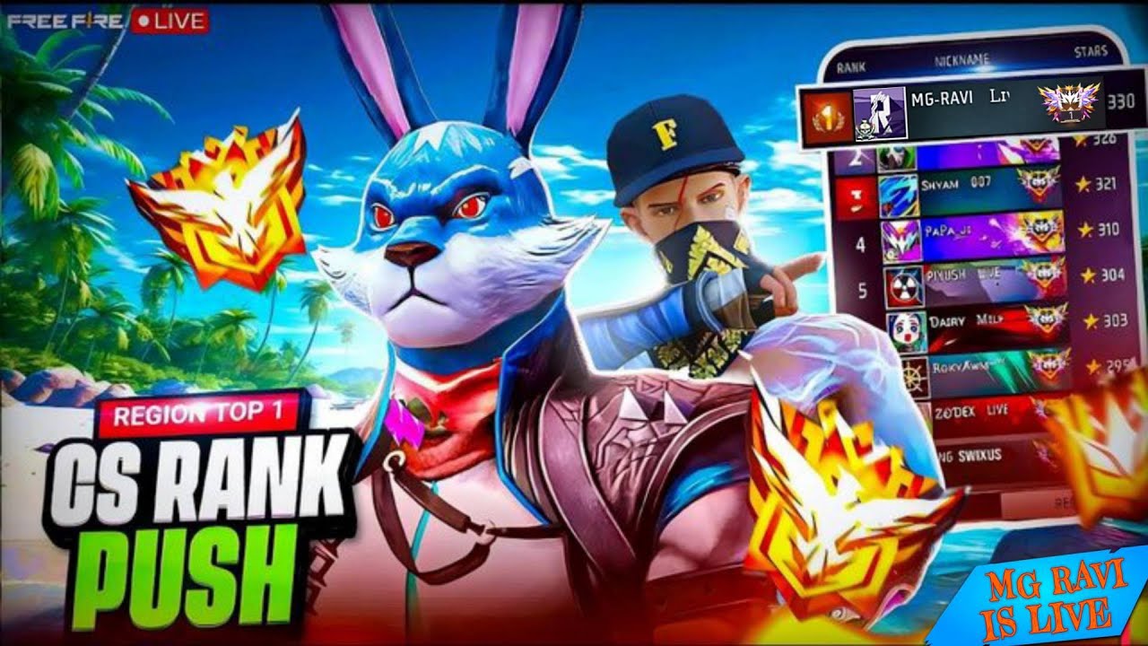 🔴[LIVE] CSR PUSH TO REGION 999+⭐🚀GO FOR 10K With MG RAVI LIVE 🔥😎 #freefirelive #shortsfeed #tren