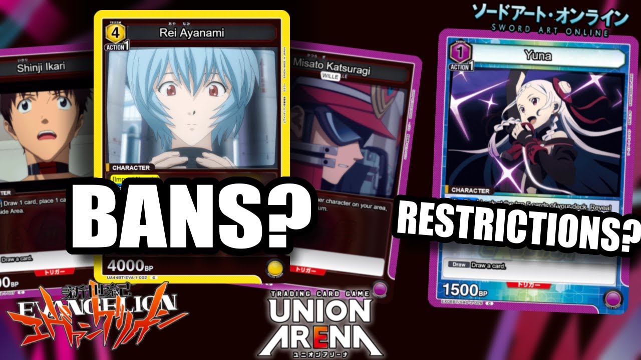 2 Cards Cut & 2 Card Limit? Evangelion & SAO Vol 2 Possible Bans! (Union Arena)