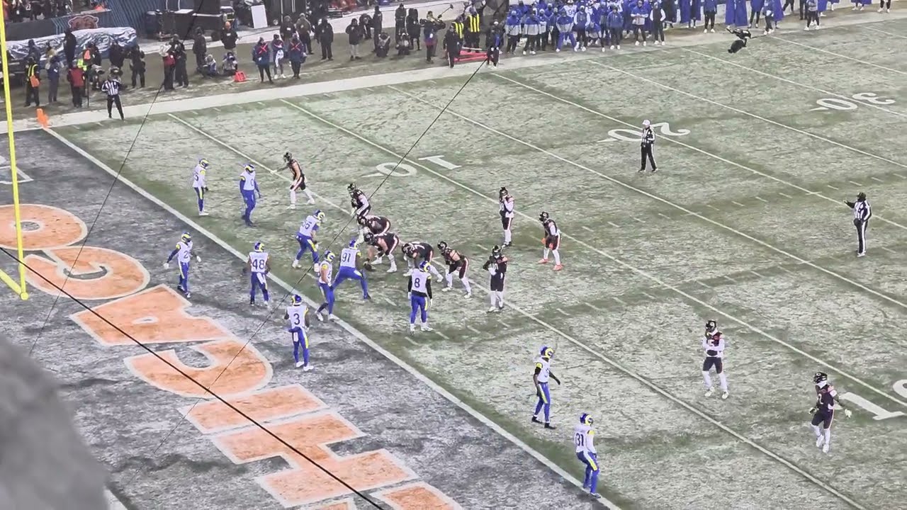 Caleb Williams Touchdown Pass to DJ Moore Chicago Bears vs LA Rams NFL Divisional Round 1-18-2026 