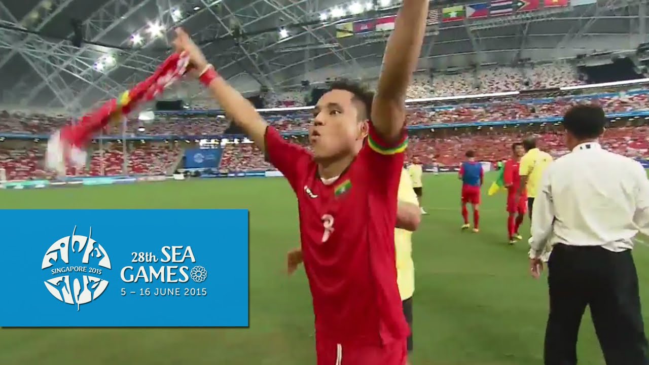 Football Semi-Final 1 Myanmar vs Vietnam Full Match Highlights | 28th SEA Games Singapore 2015