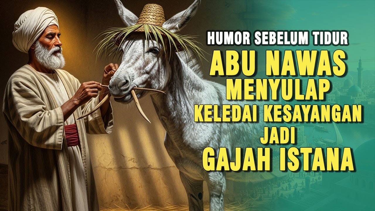 ABU NAWAS TUKAR GAJAH ISTANA DENGAN KELEDAI KESAYANGANNYA || KISAH LUCU PENGANTAR TIDUR