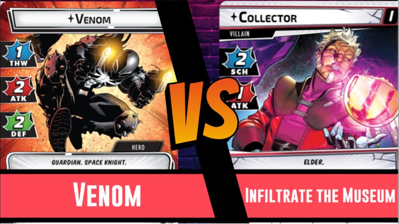 Marvel Champions | Venom | Playthrough | Vs Collector | True Solo | Infiltrate | Galaxys Most Wanted