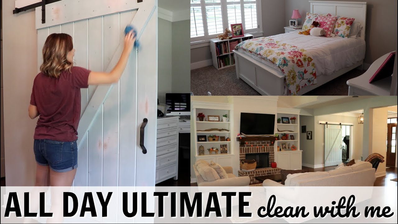 ALL DAY ULTIMATE CLEAN WITH ME // EXTREME CLEANING MOTIVATION // WHOLE HOUSE CLEANING
