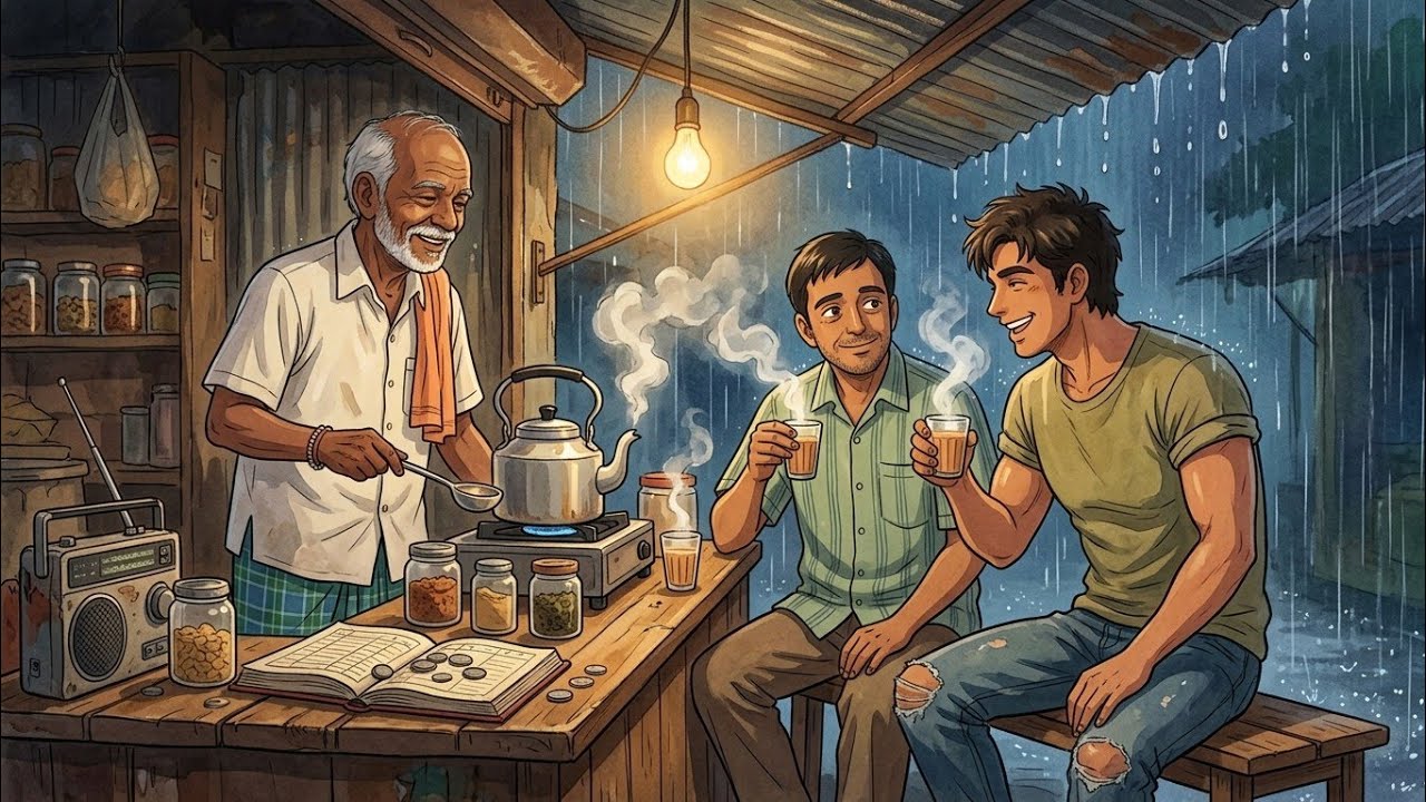 Ghibli 90s India Story Of A Son Returning Home After Years 🌅🎒