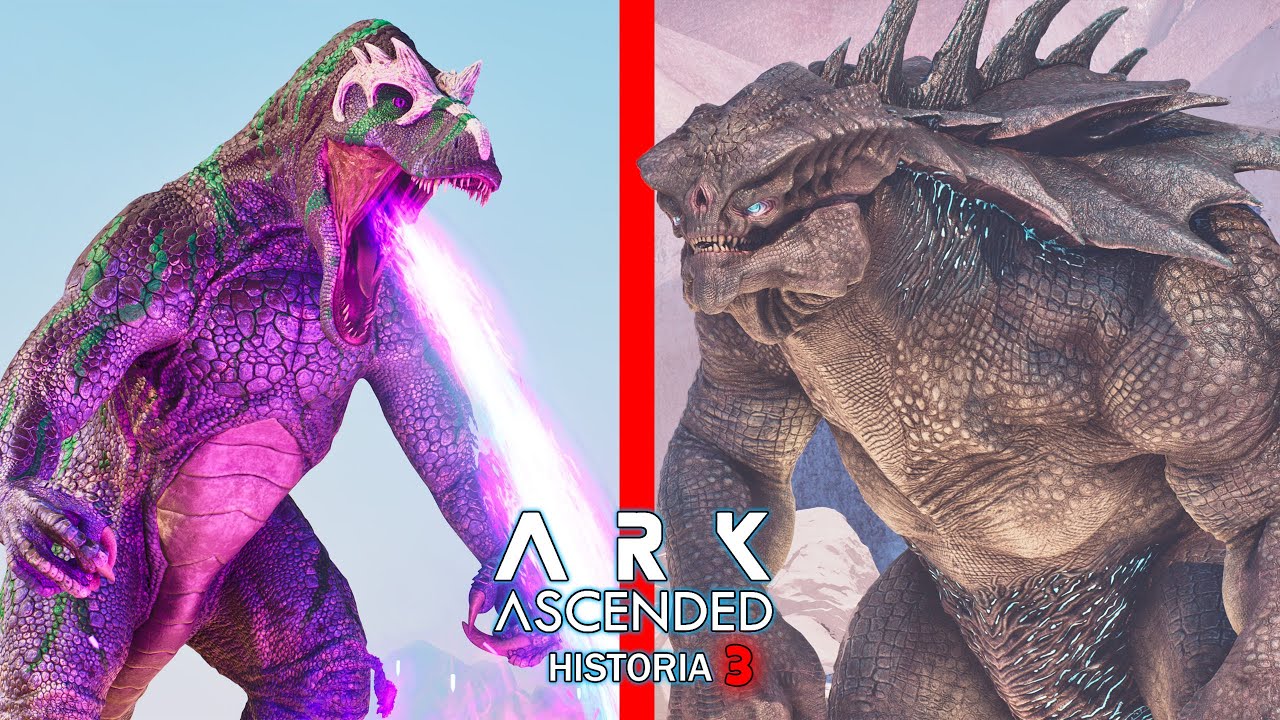 TITÁN SALVAJE Y DINOSAURIOS ME ATACAN y LUCHA CONTRA EL REY KAIJU! problemas.. ARK Ascended Historia