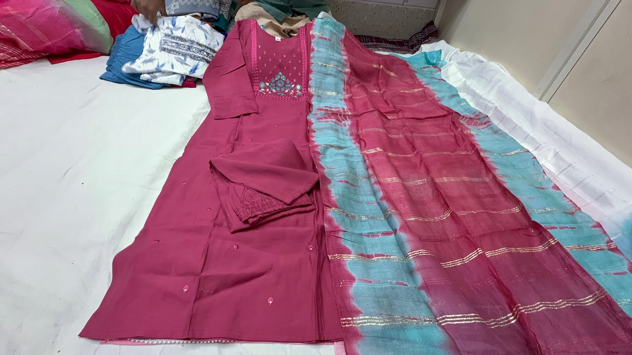 Clearencesale ‼️Chickpet Bangalore Wholesale partywear Kurtis and cotton kurti sets single piece av