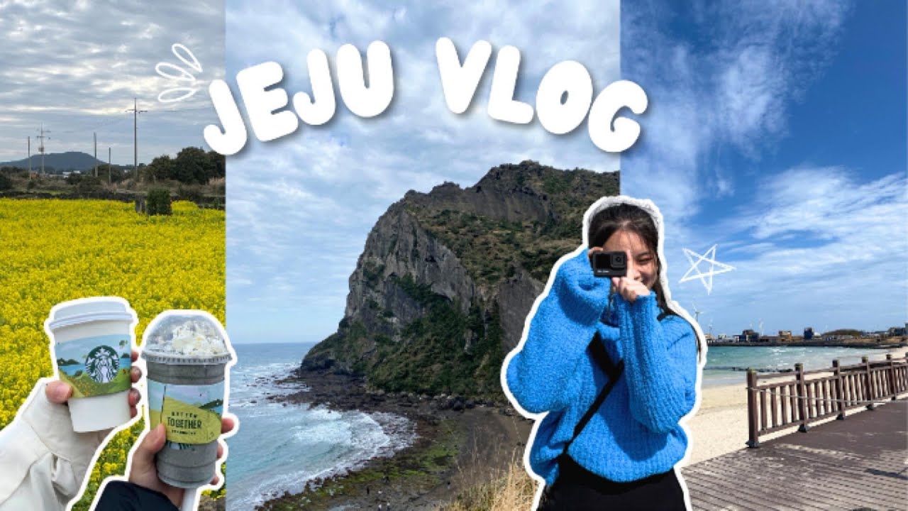 Jeju Island Diaries 🍊 | Beaches, Seafood & Cafes ˙✧˖°☕ ༘ ⋆｡˚