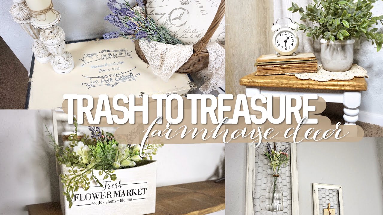 EASY FARMHOUSE DIYS 🌿 | TRASH TO TREASURE PROJECTS