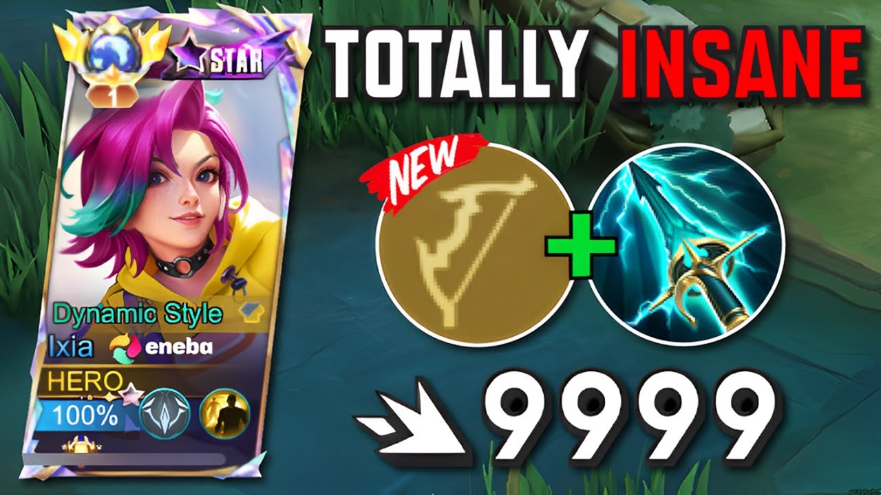 WTF DAMAGE!! IXIA MARKSMAN EMBLEM TOTALLY INSANE - MLBB