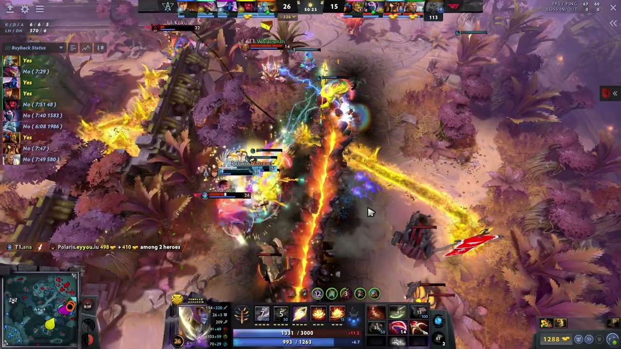 FORCE 4 MAN BLACKHOLE & NATSUMI's RAMPAGE - POLARIS vs T1 - TI11 SEA QUALIFIER