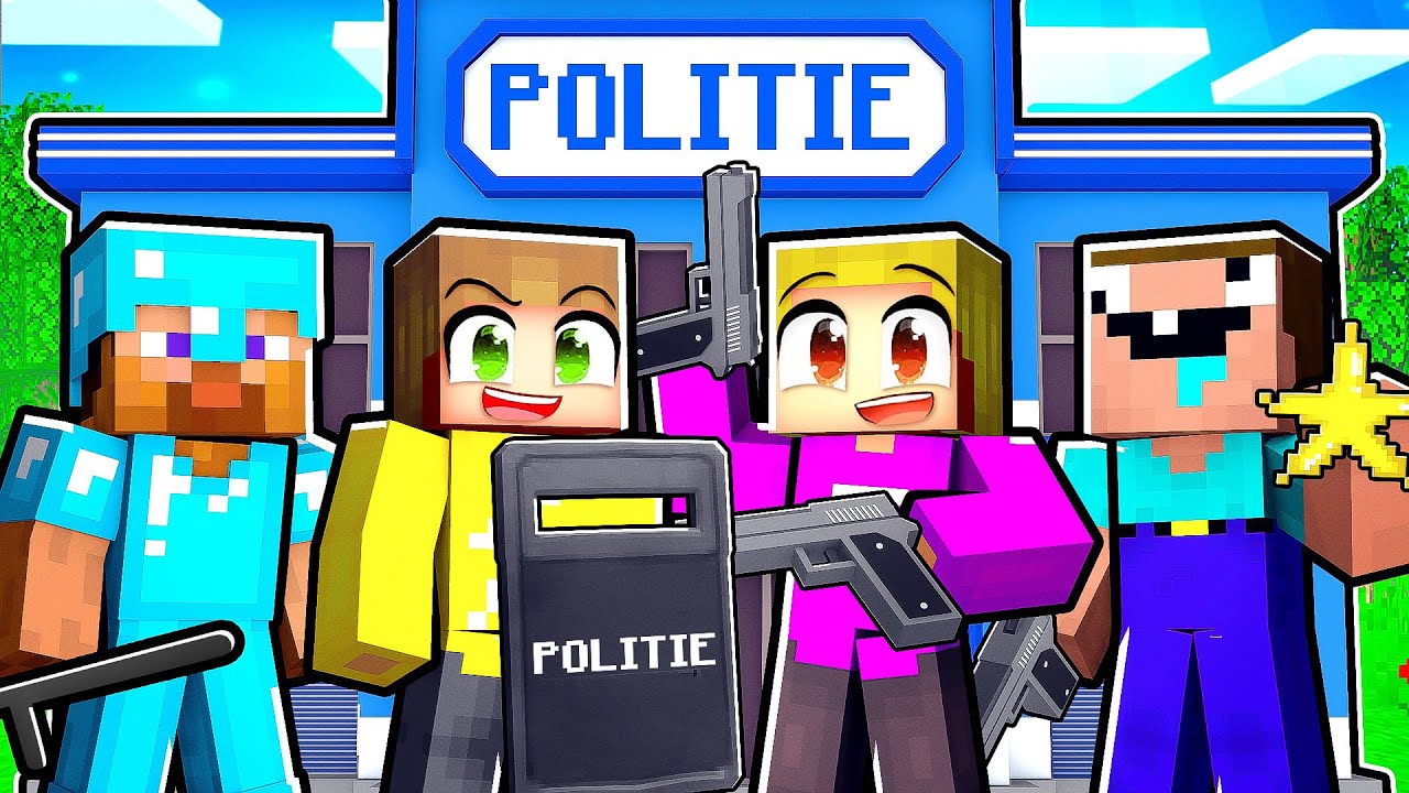 Politie Bureau Bouwen In Kleurstad (Minecraft Survival)