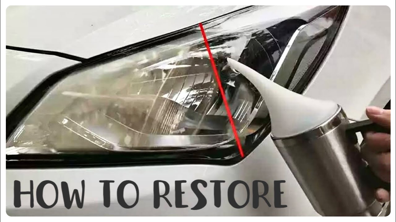 How to Restore Your Headlights and Make Them Shine Like New 🔝 #headlightrestoration #vapron