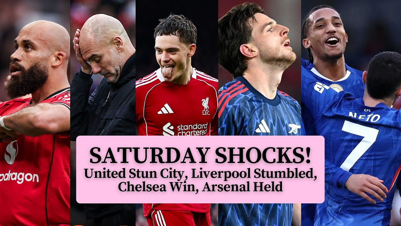 Premier League Saturday Round-Up | Man Utd Derby Win, Chelsea Debut Victory, Arsenal Held
