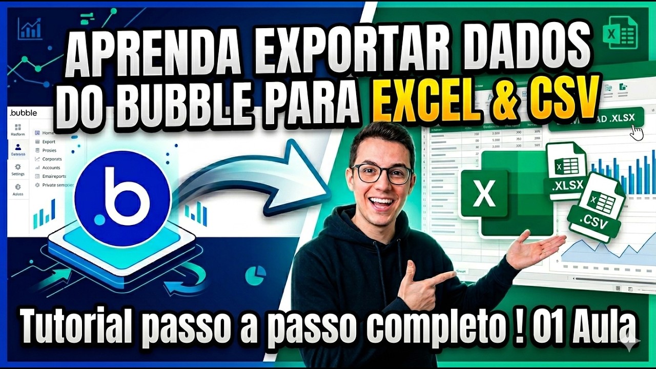 Como Exportar Dados do Bubble para Excel (XLSX e CSV) | Tutorial Completo