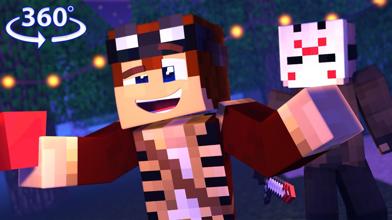 360° Friday The 13th - JASON VISION - Minecraft 360° Video