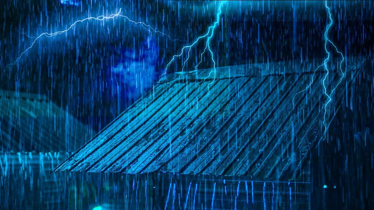 Gentle Night RAIN - Rain Sounds For Sleeping, Thunderstorm Sounds, Relaxation, White Noise, ASMR