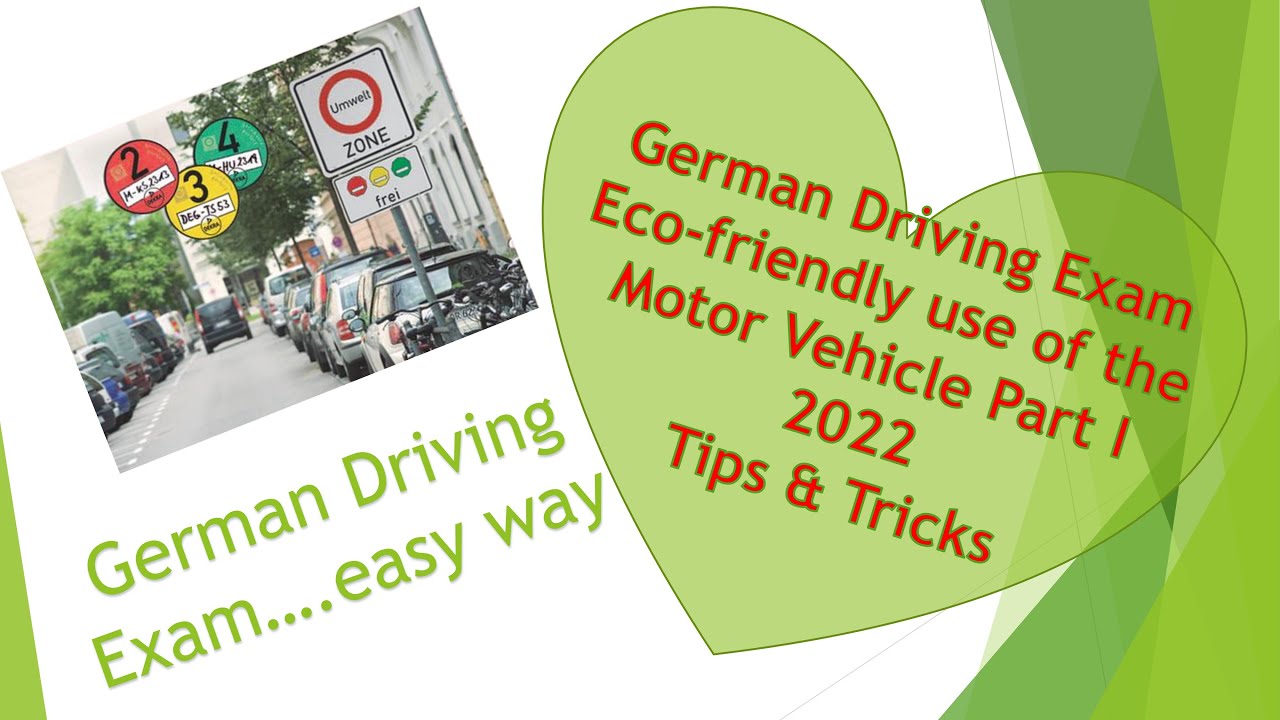 Eco friendly use  Motor Vehicle  I | How to get Driving License in Germany |German Driving Exam Tips