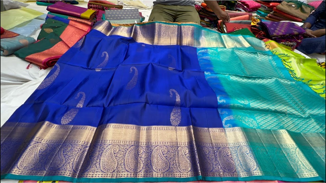 Chickpet Bangalore Silk sarees||Byrappa Silks||Single saree courier available