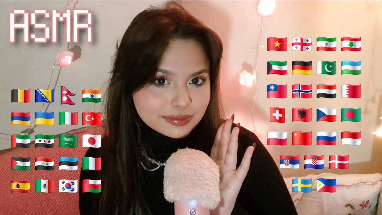 [LofiASMR] Saying 'thank you' in 30 different languages in 30 minutes ♡