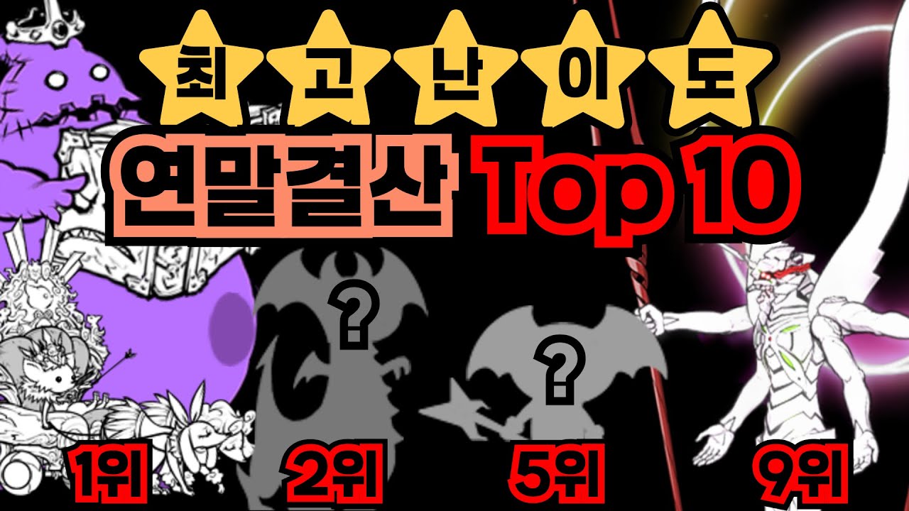 흠튜브 1년간의 여정, Top10 스테이지로 돌아보기! 【냥코대전쟁】
