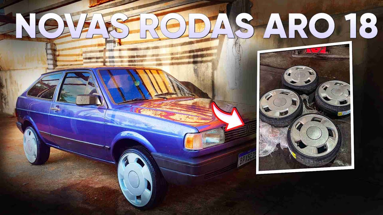 FINALMENTE CHEGOU AS RODAS ARO 18 DO MEU GOL QUADRADO 😱😍