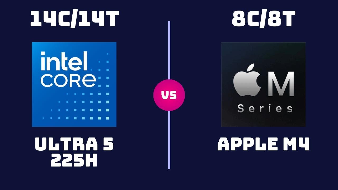 Intel Core Ultra 5 225H vs Apple M4 (8-Core) &ndash; CPU Comparison