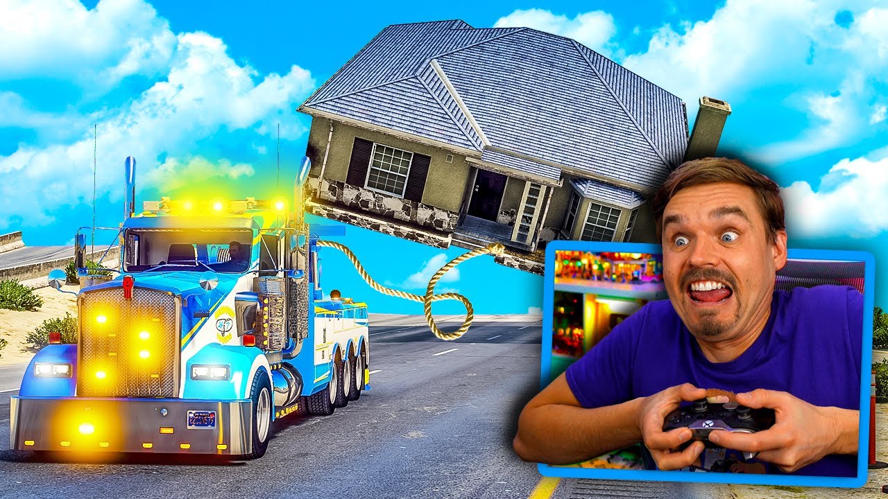 Towing ENTIRE HOUSE in GTA 5!