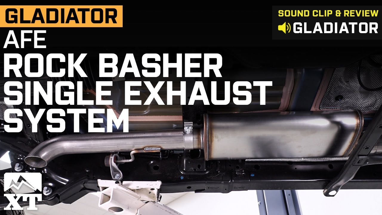 Jeep Gladiator JT 3.6L V6 AFE Rock Basher Single Exhaust System Sound Clip & Review