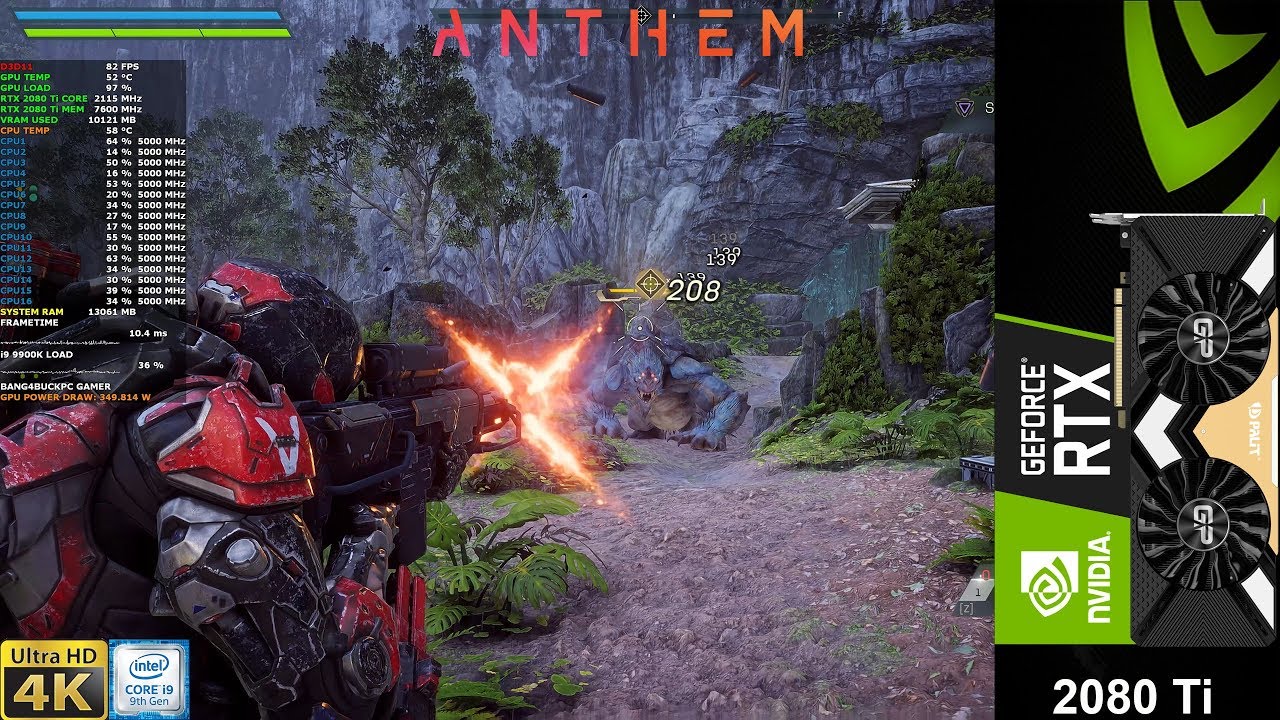 Anthem Ultra Settings DLSS 4K | RTX 2080 Ti | i9 9900K 5GHz
