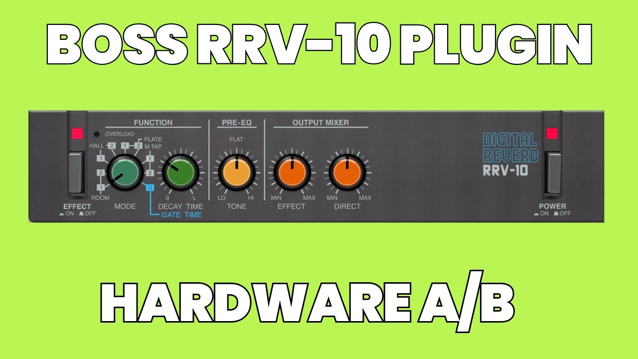 BOSS RRV-10 Plugin vs. Hardware | Does it sound the same?