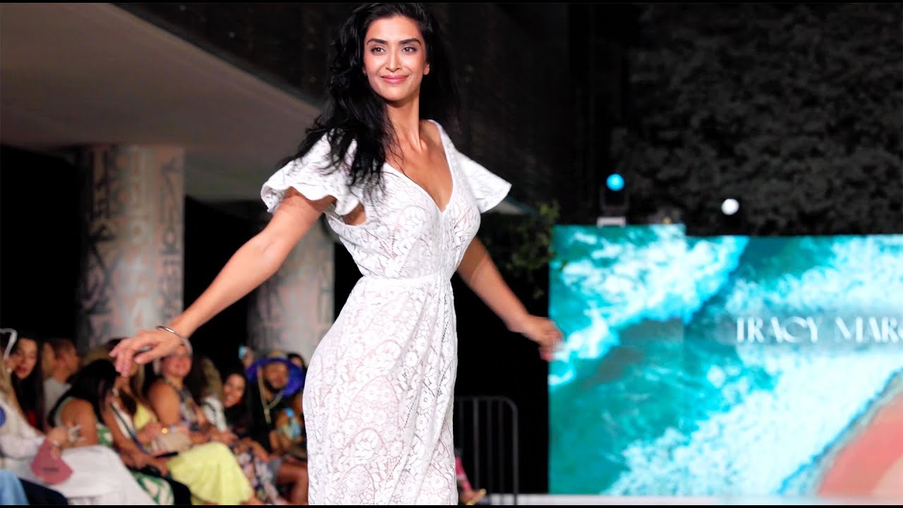 [4K60] Jaskiran Kaur&rsquo;s Breathtaking Slow-Mo Walk | TRACY MARCUS at Miami Swim Week 2024