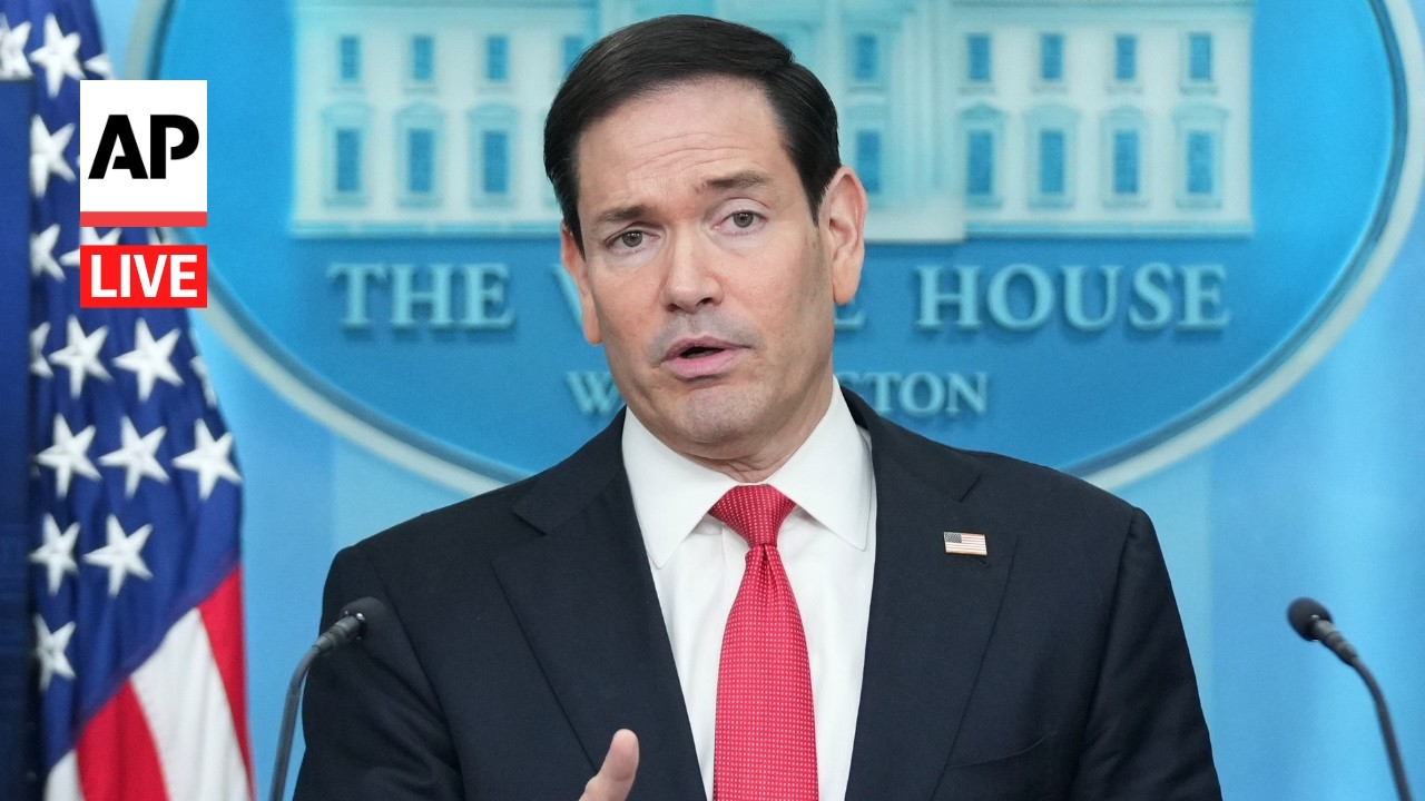 LIVE: White House press briefing with Marco Rubio