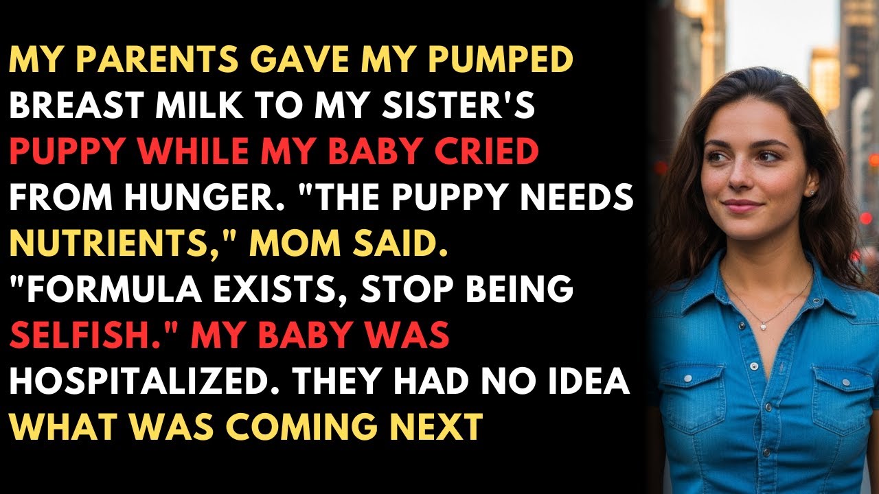 MY PARENTS GAVE MY PUMPED BREAST MILK TO MY SISTER'S PUPPY WHILE MY BABY CRIED FROM HUNGER. 