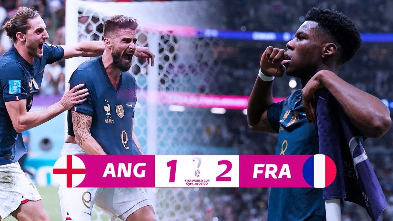 La France bat l'Angleterre grâce a une frappe magistrale de Tchouaméni et une tète de Giroud