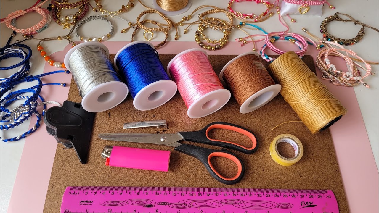 Dicas para Iniciantes em Pulseiras de Macramê |  Fios, Materiais, Modelos de Pulseiras