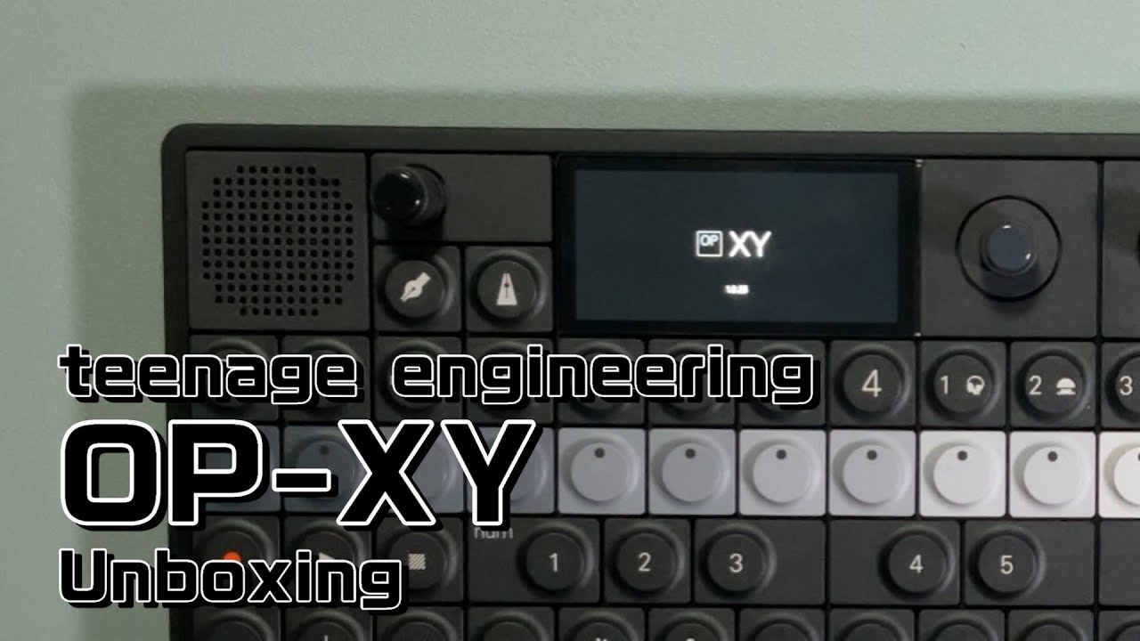 teenage engineering OP-XY unboxing
