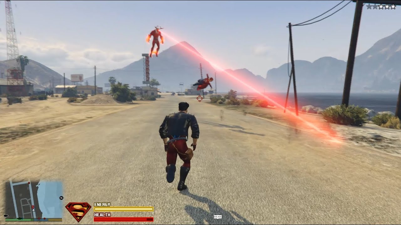 Grand Theft Auto V: Superboy Kent and Sasha Calle's Supergirl vs Trigon