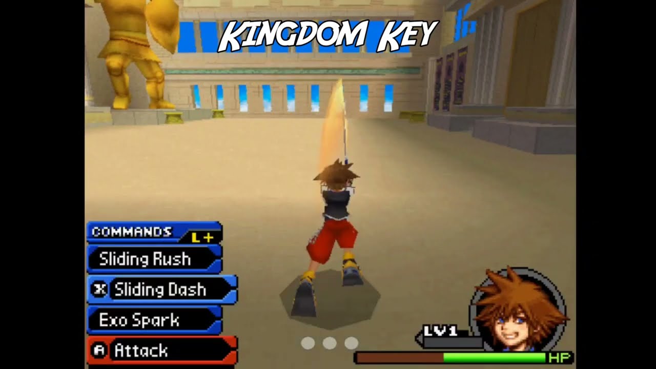 All Data-Sora's base Keyblade combo attacks - Kingdom Hearts Re:Coded