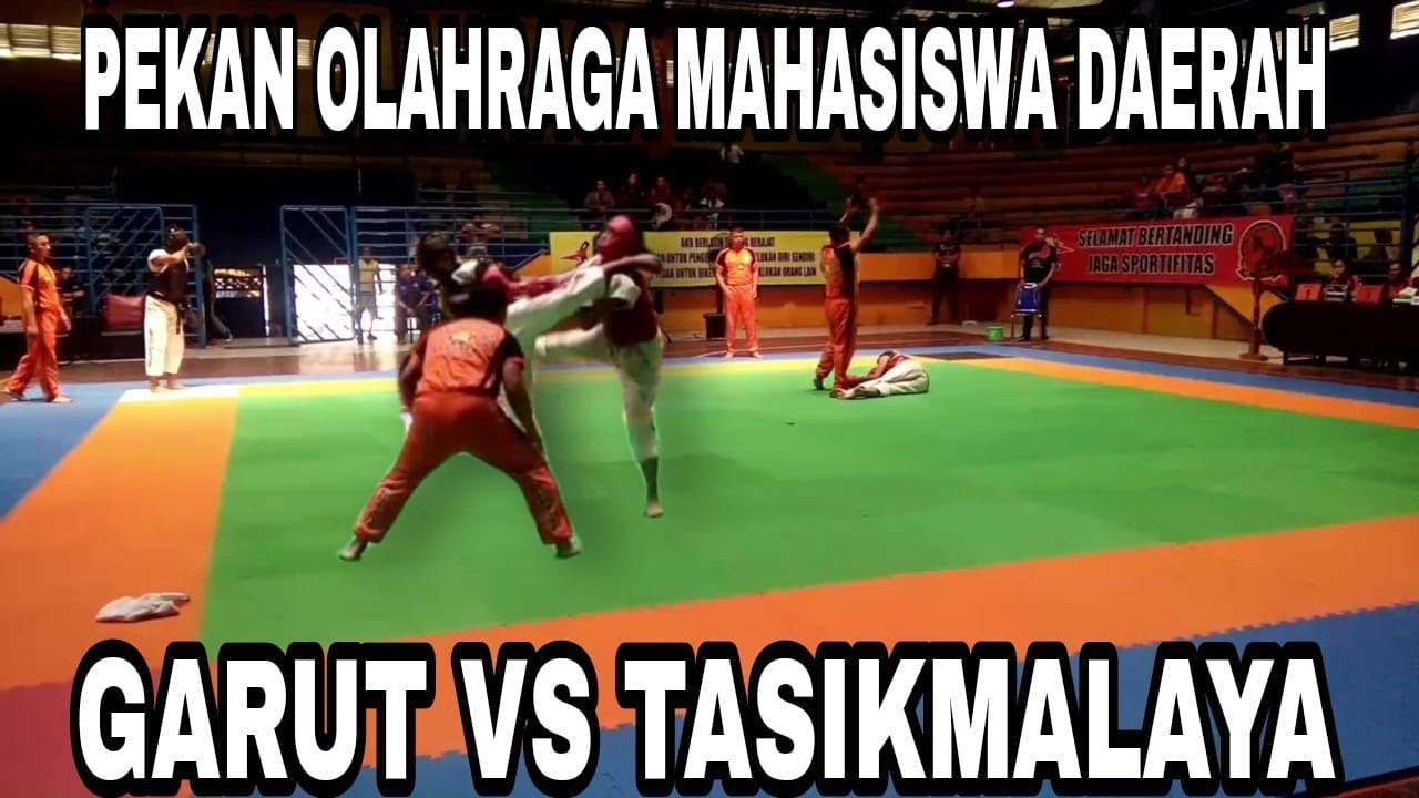 Pekan Olahraga Mahasiswa JABAR - Drajat Uniga Garut (Hitam) Vs Tasikmalaya (Merah) - Tarung Derajat