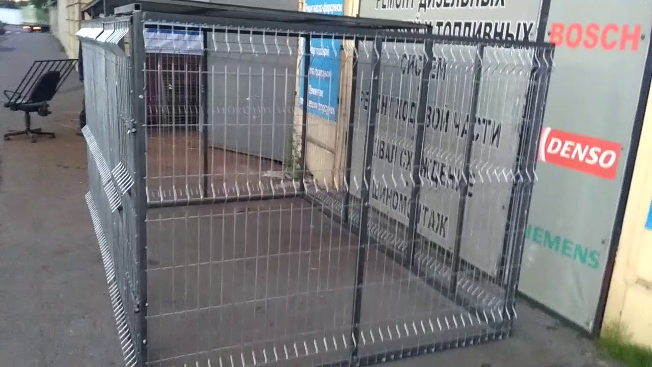 вольер из сварной сетки 2м*3м