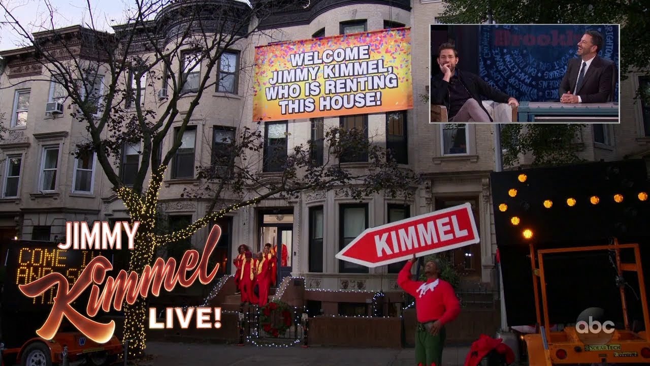 John Krasinski Pranks Jimmy Kimmel in Brooklyn