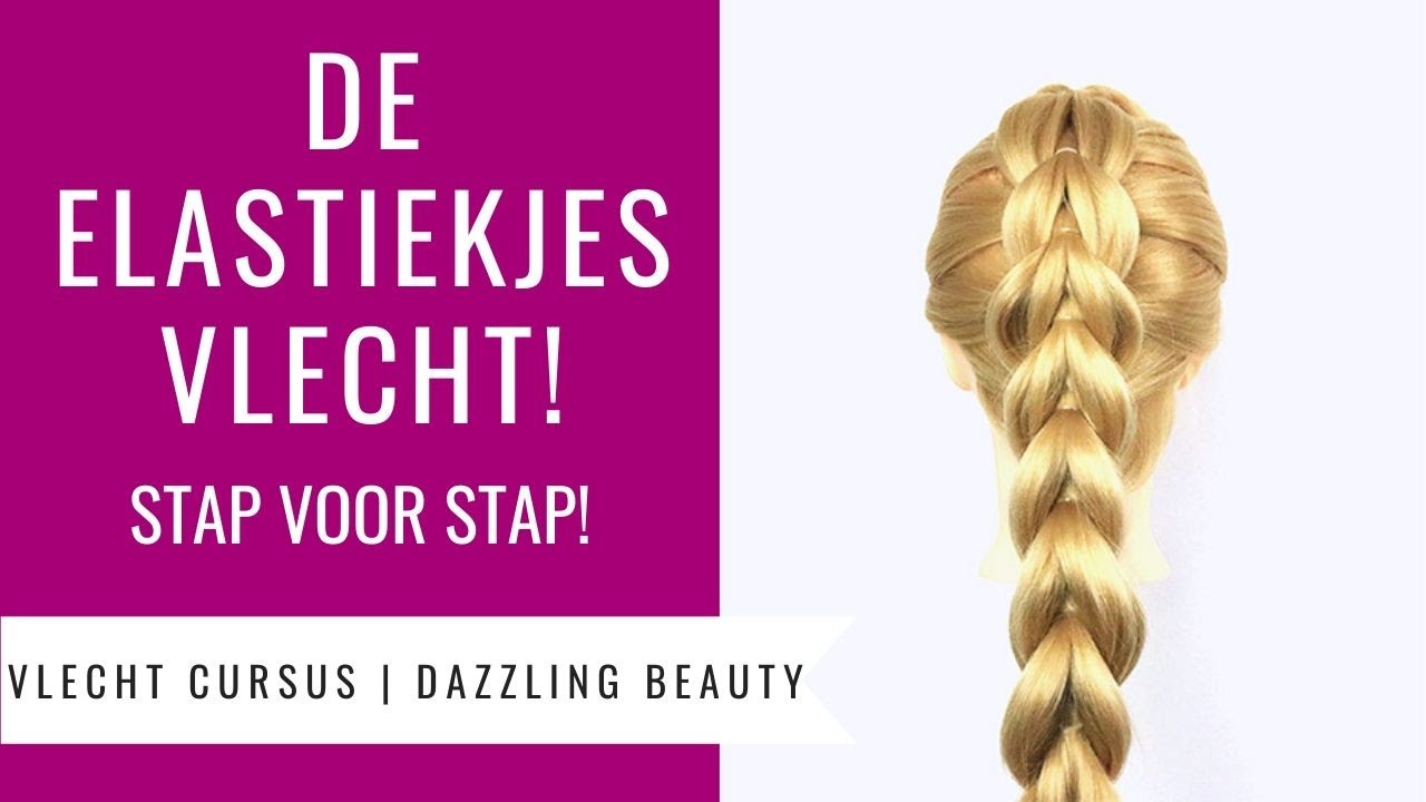 DOORHAAL VLECHT MET ELASTIEKJES | HOE DOE JE DAT? | Vlecht Cursus Dazzling Beauty (deel 12)
