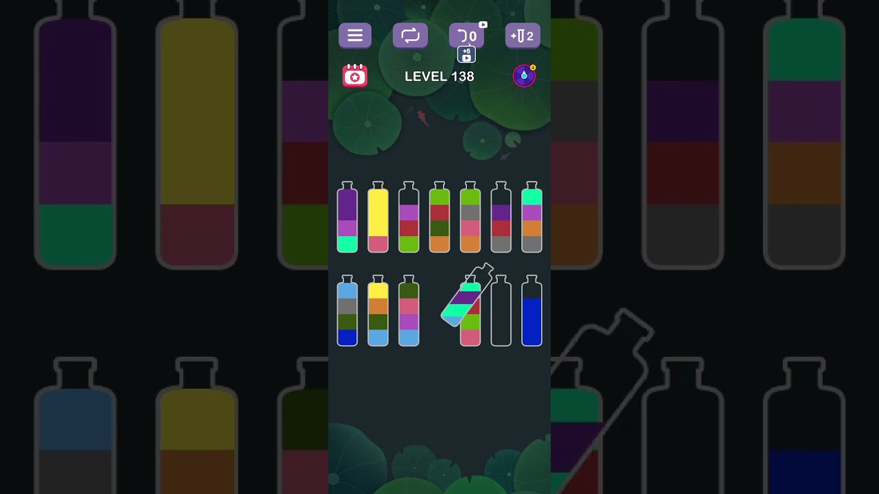 Water Sort 136, 137, 138, 139, 140, Special Level