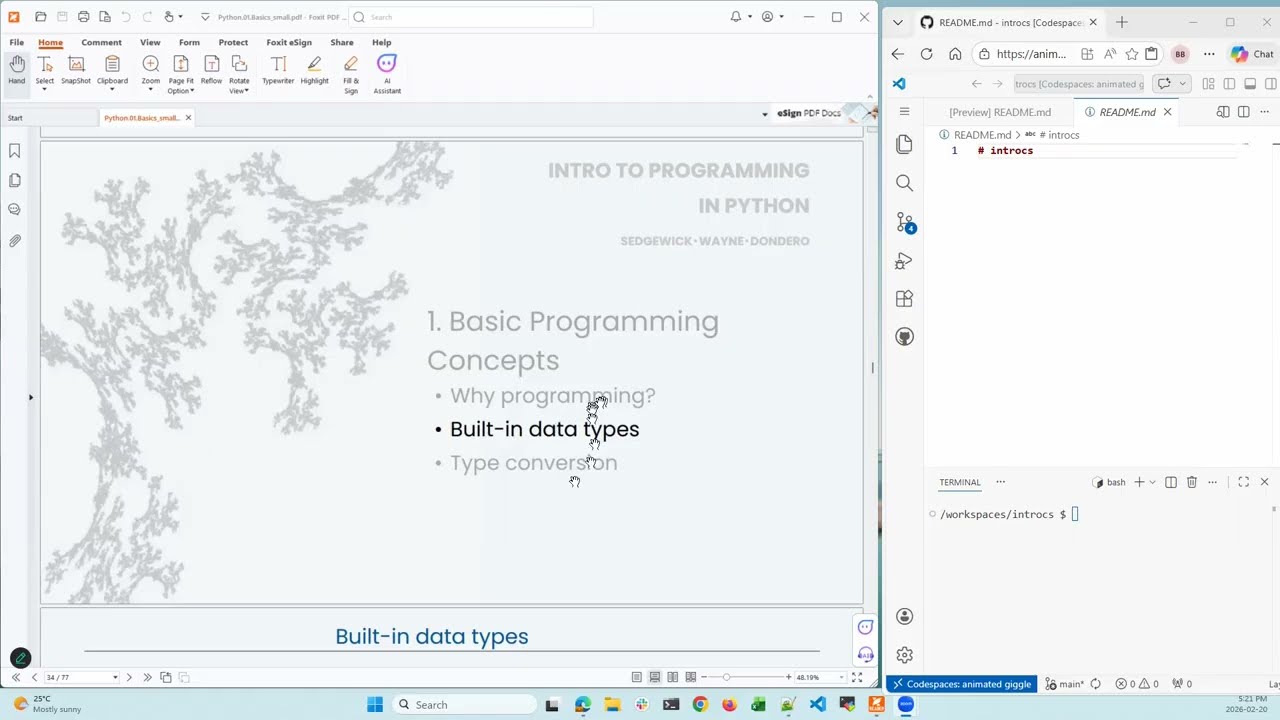 Stellenbosch University CS114 Lesson 1.2 - Built-in data types and Type Conversion (Preview)