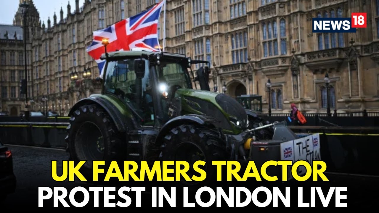 LIVE: Farmers Drive Tractors Through Westminster | Budget Day Protest Shakes Central London |