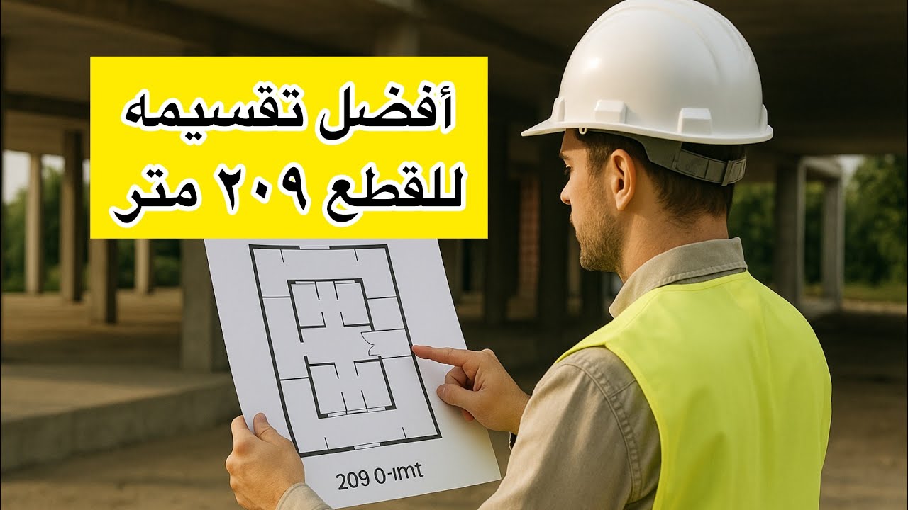 أفضل تقسيمة شقه ممكن تعملها للقطع ٢٠٩ متر اسكان اجتماعي